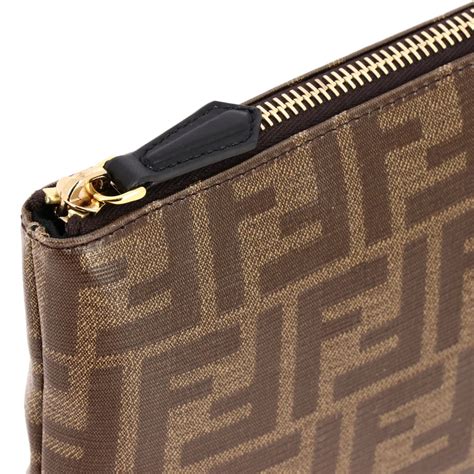 pochette fendi marrone|Borse e pochette per Donna .